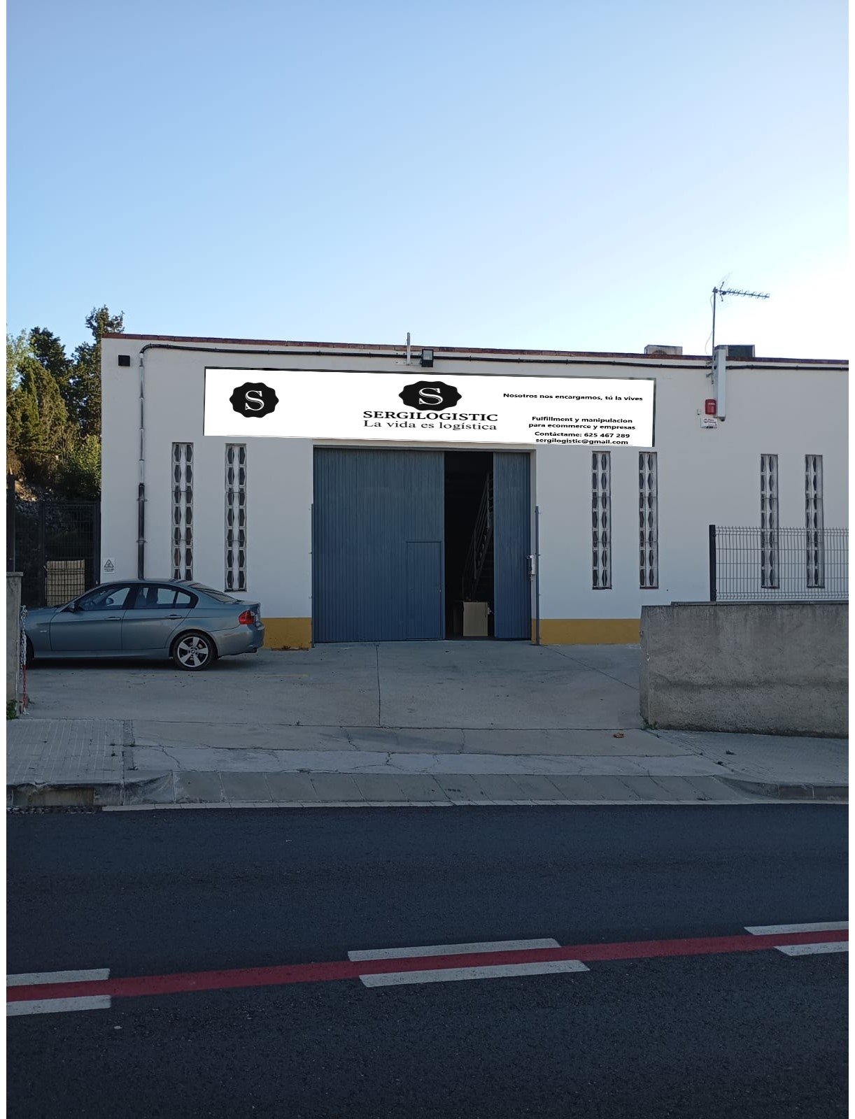 Fachada de la nave SergiLogistic